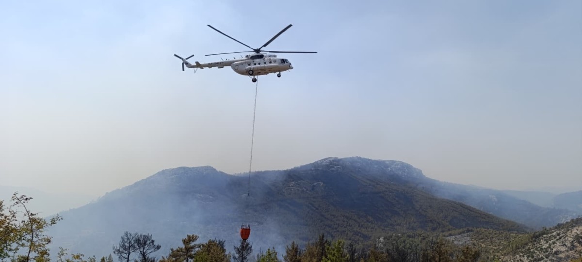 Silifke’deki orman yangını 3’üncü gününde

