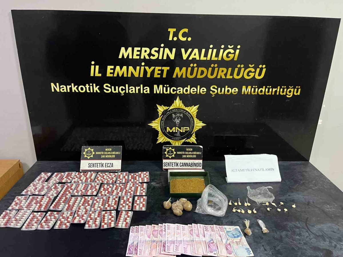 Mersin’de uyuşturucu operasyonunda 2 şüpheli tutuklandı
