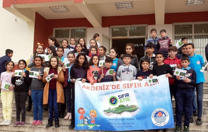  Akdeniz Belediyesinden çocuklara sıfır atık ve geri dönüşüm eğitimi 