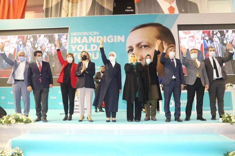Aysel Mavioğlu Öner AK Parti Mersin Kadın Kolları 6. Olağan Kongresi'nde Güven Tazeledi