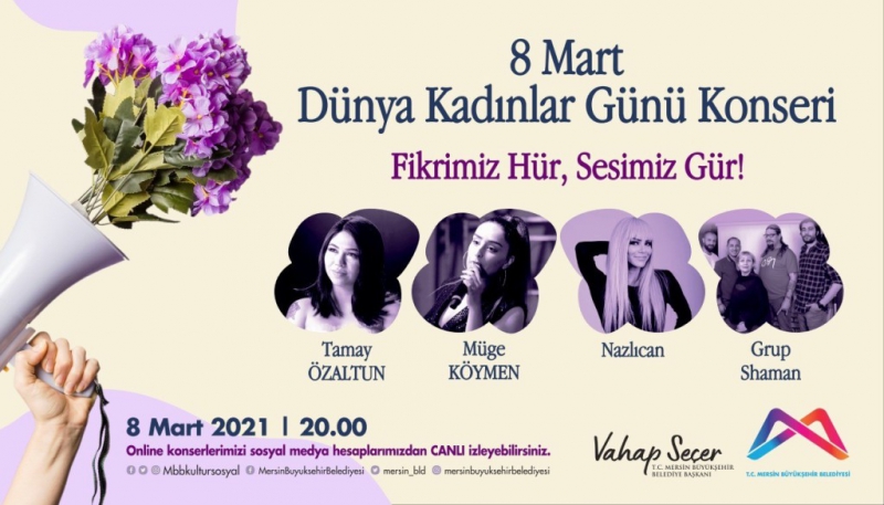  Mersin Büyükşehir Belediyesi, online konserlerle evlere konuk oluyor   