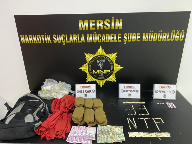 Mersin'de uyuşturucu operasyonu; 2 kişi tutuklandı  