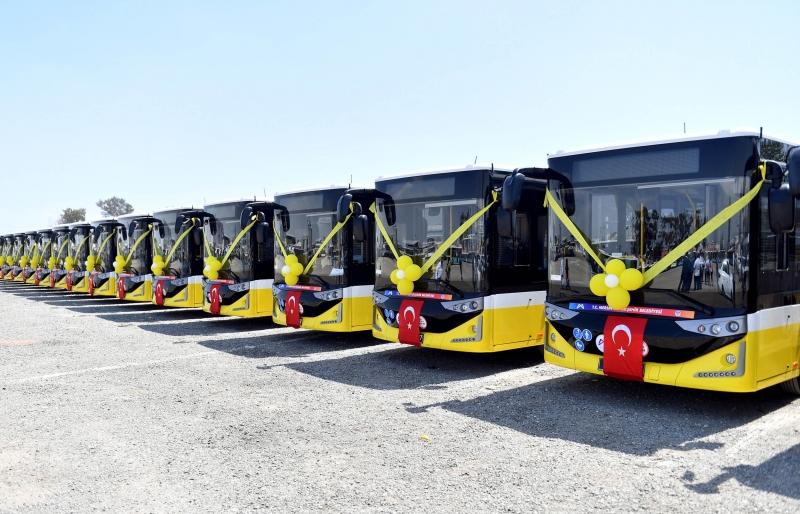 Mersin'e 26 yeni otobüs geldi 