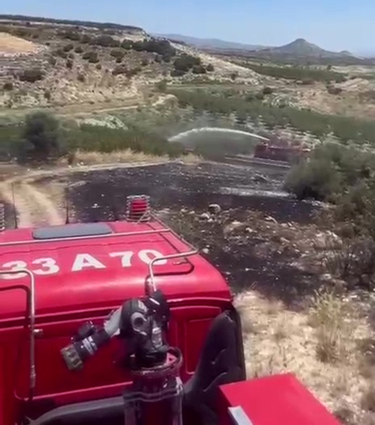 Mersin’de 6 dekar bahçe yangında zarar gördü
