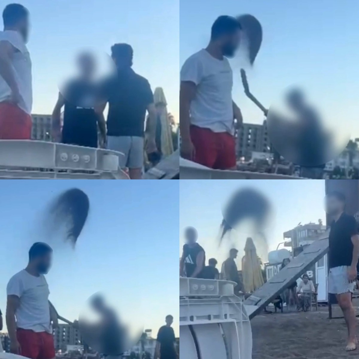 Plajdan kaldırılmak istenen gençlere kum fırlatıldı: 2 gözaltı
