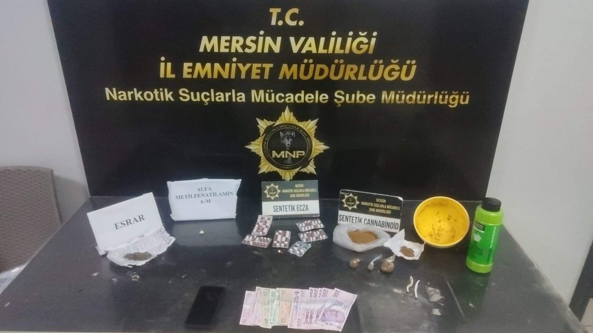 Mersin’de uyuşturucu taciri 4 şüpheli yakalanıp tutuklandı