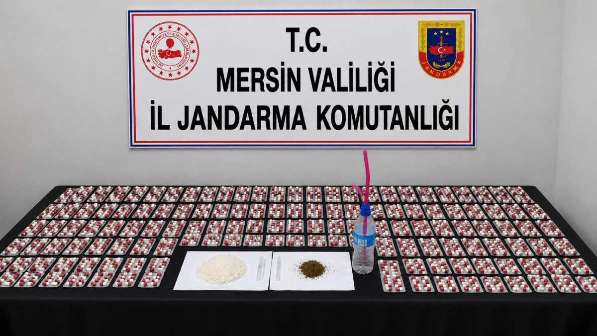 Mersin’de uyuşturucu operasyonunda 2 şüpheli tutuklandı